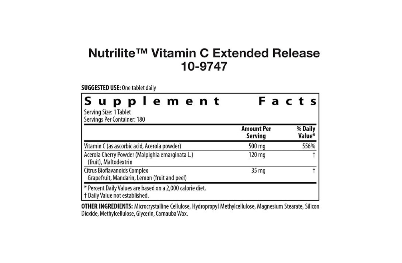 Nutrilite™ Vitamin C Extended Release - 180 Tablets
