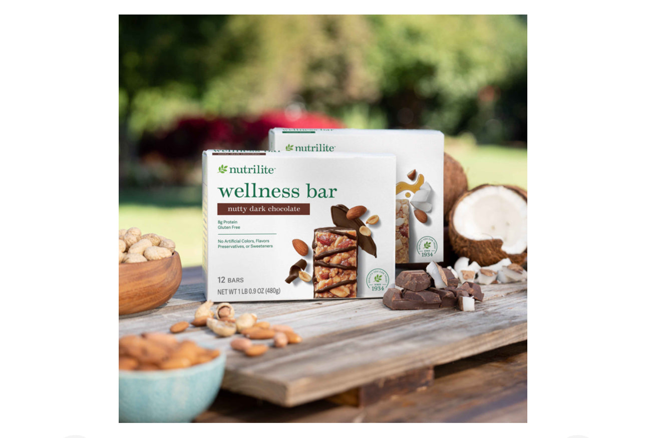 Nutrilite™ Wellness Bars - Nutty Dark Chocolate - 12 Bars