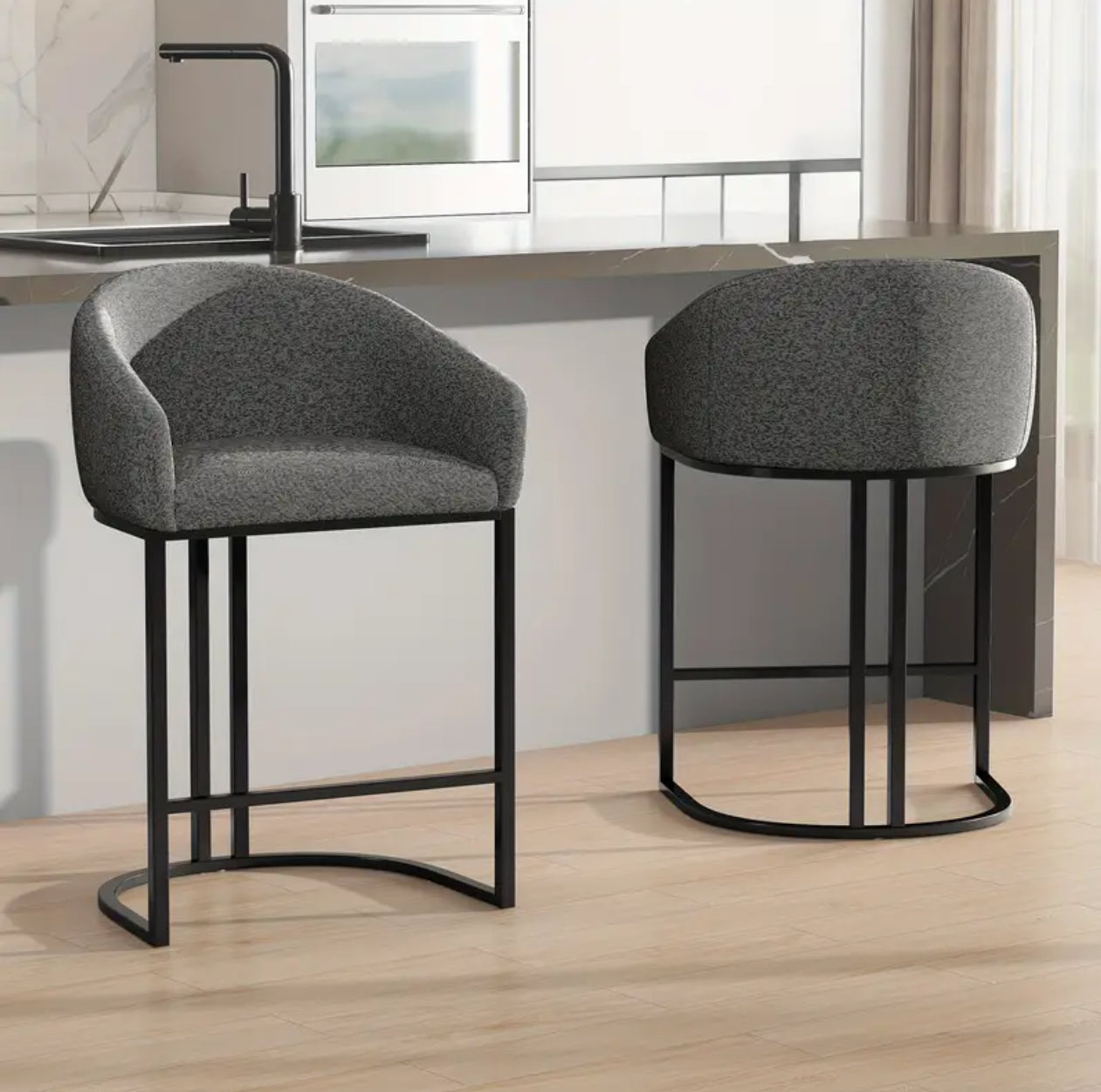 Set of 2 Counter Height Bar Stools