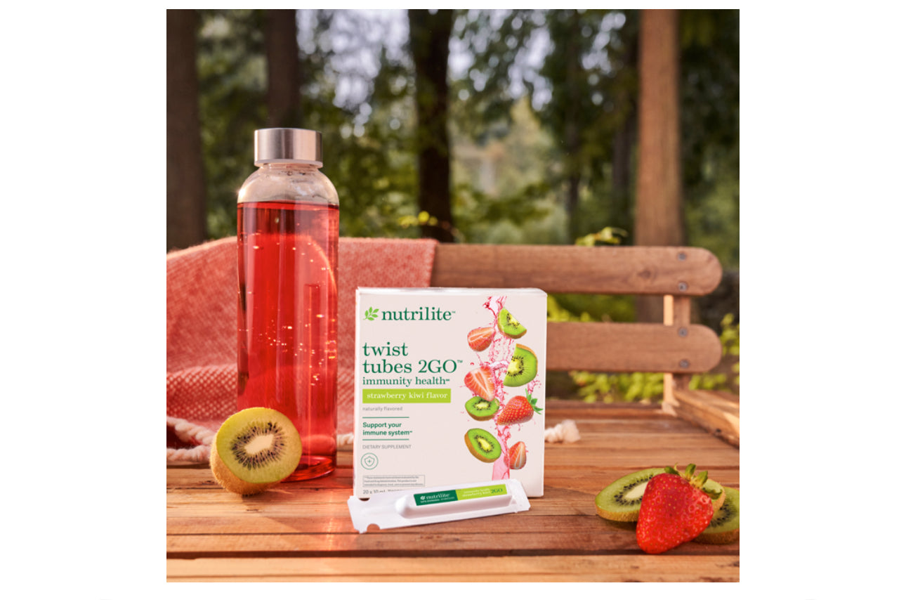Nutrilite™ Twist Tubes 2GO™ – Immunity Health† - Strawberry Kiwi - 20 Tubes