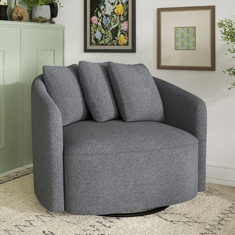 Beautiful Boucle Chair – Modern Accent Chair for Living Room, Comfortable Lounge Chair, Stylish Upholstered Armchair, Cozy Seating for Home Décor, Mid-Century Inspired Design