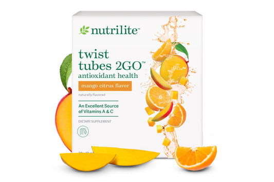 Nutrilite™ Twist Tubes 2GO™ – Antioxidant Health - Mango Citrus - 20 Tubes