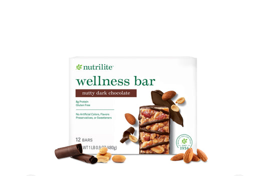 Nutrilite™ Wellness Bars - Nutty Dark Chocolate - 12 Bars