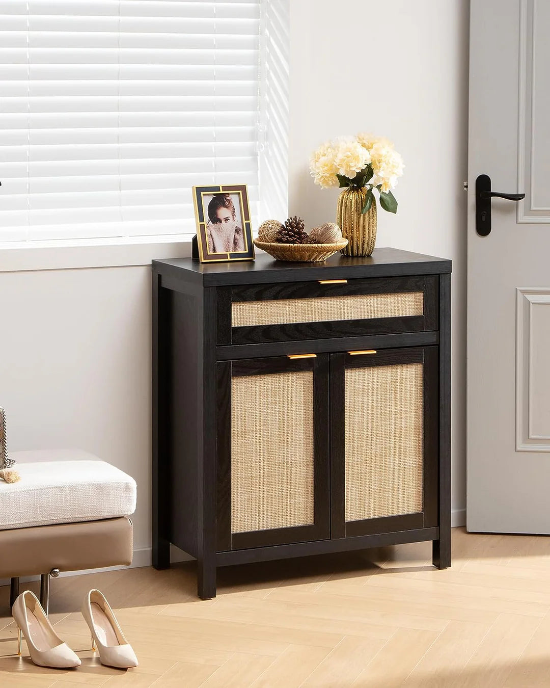 Rattan Sideboard Buffet Cabinet