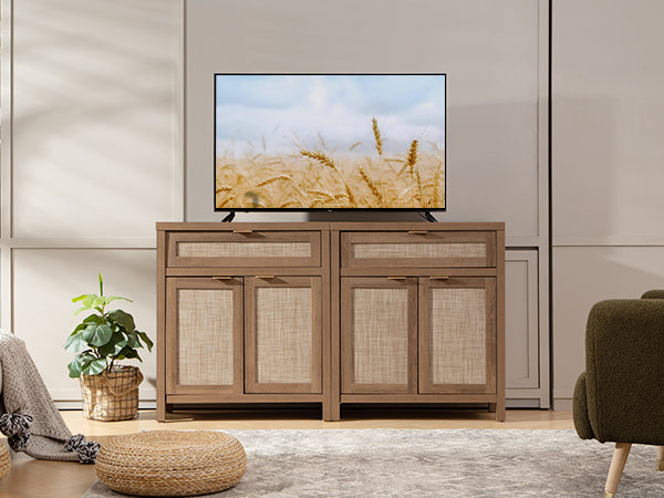 Rattan Sideboard Buffet Cabinet