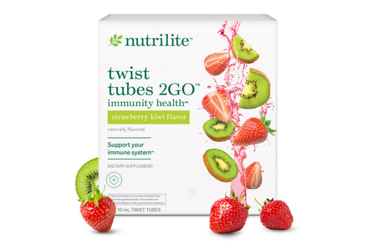 Nutrilite™ Twist Tubes 2GO™ – Immunity Health† - Strawberry Kiwi - 20 Tubes