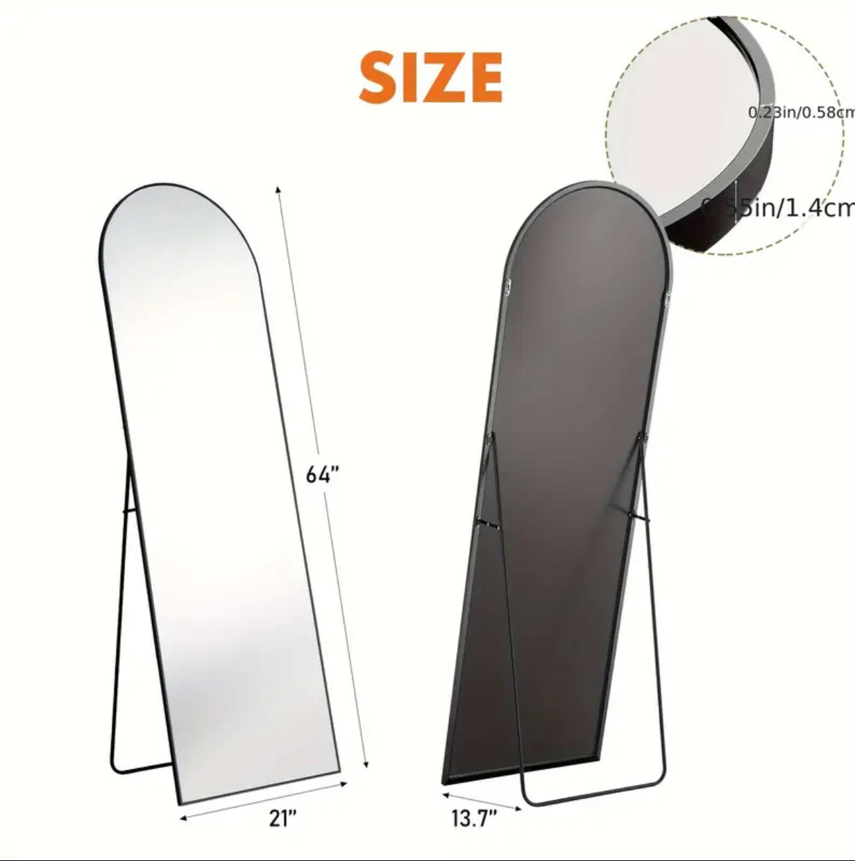 Arched Full Length Mirror