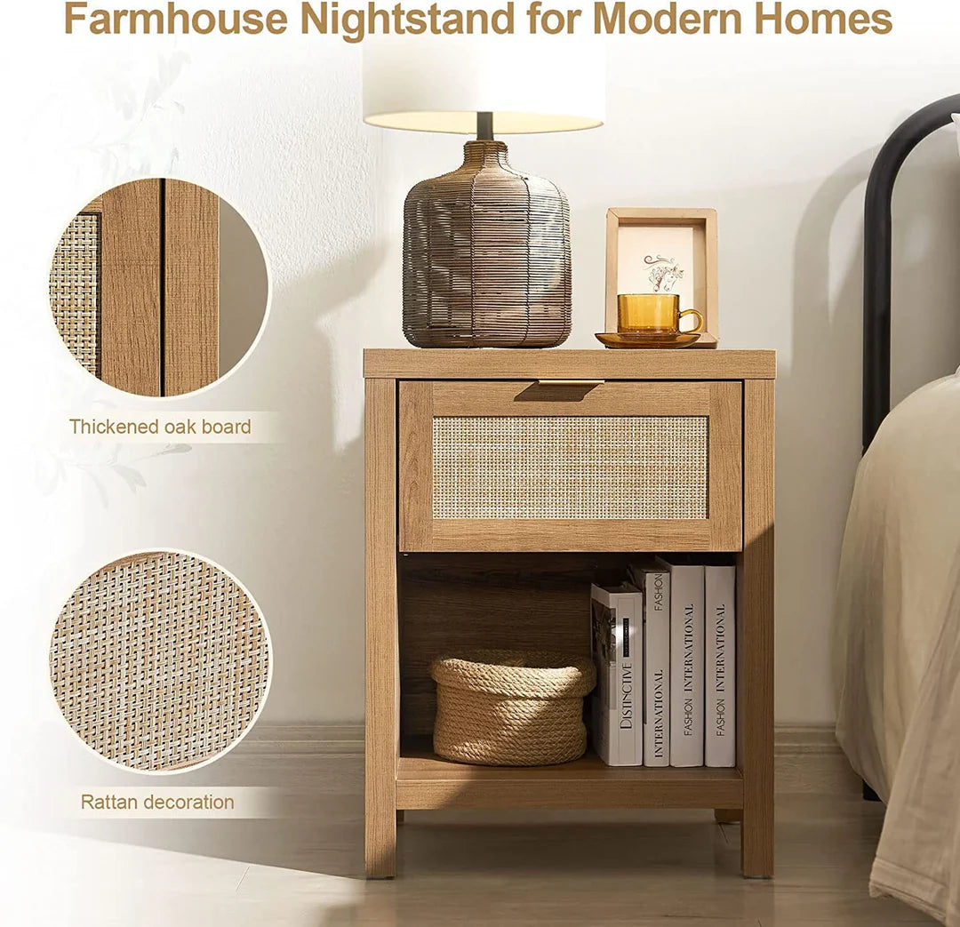 Savanna Rattan Nightstand