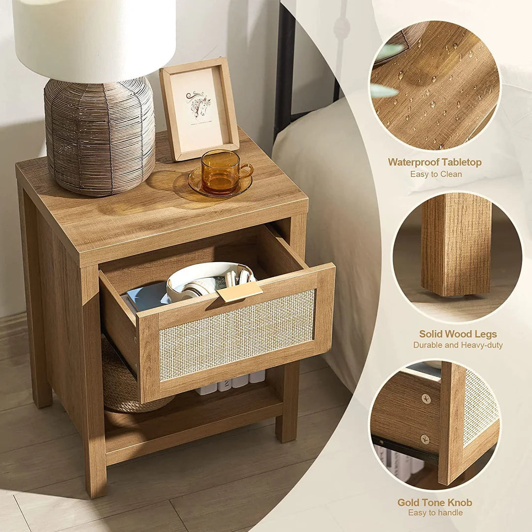 Savanna Rattan Nightstand