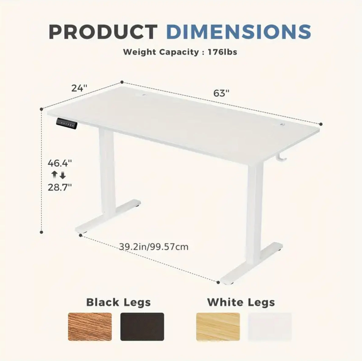 Height Adjustable Electric Standing Desk