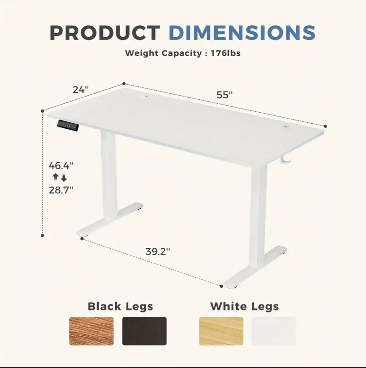 Height Adjustable Electric Standing Desk